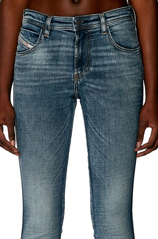 DIESEL Skinny jeans hlače - 2015 Babhila 0PFAW Modra - Medium Blue 4