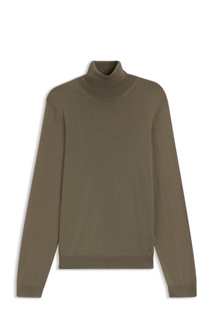 Slim fit pleten puli iz deviške volne