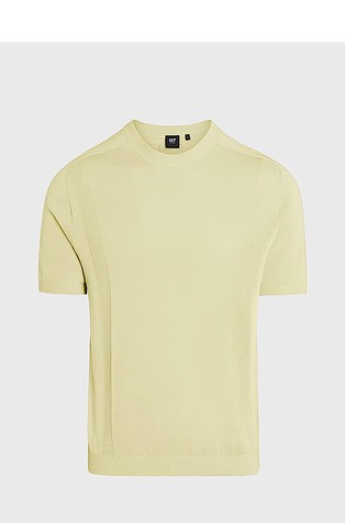 Cotton-Linen-Blend 3D Knit T-Shirt