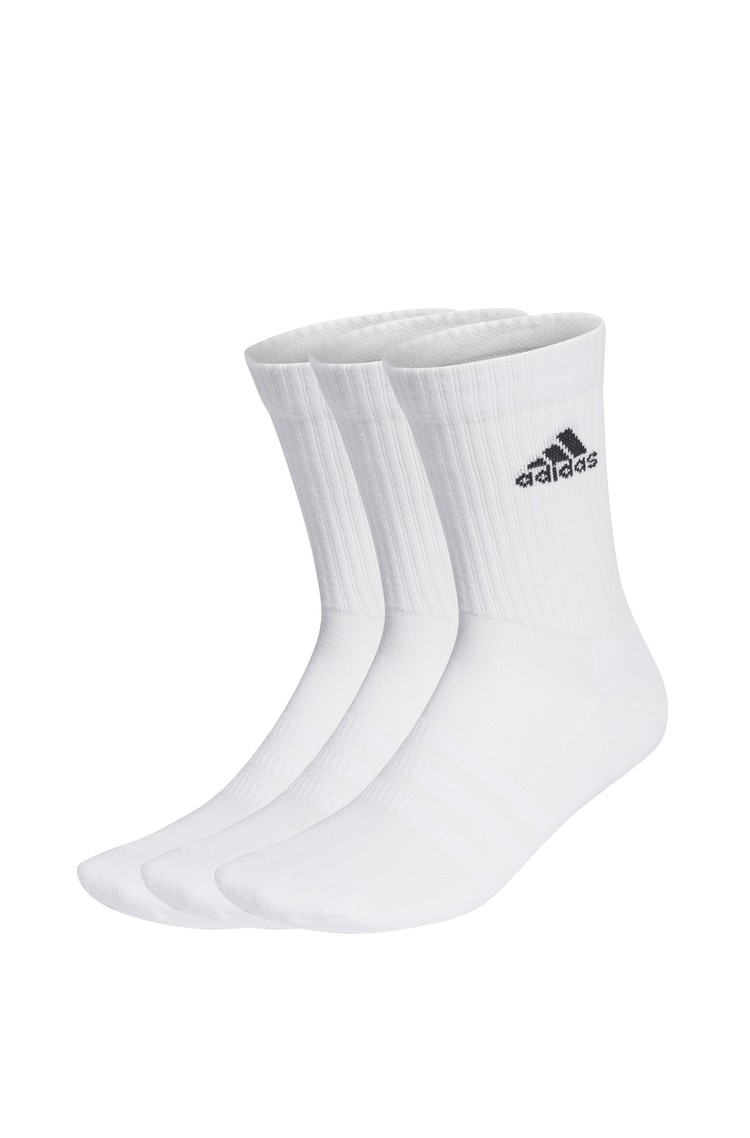 ADIDAS Cushioned Crew Socks 3 Pairs White 