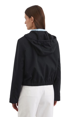 MARC O'POLO Hooded jacket with wool mix Deep Night Blue 2