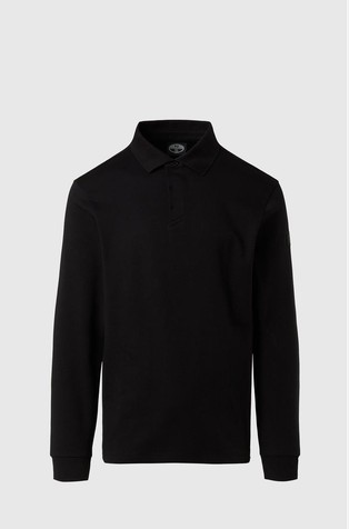 Bombažna polo majica z dolgimi rokavi