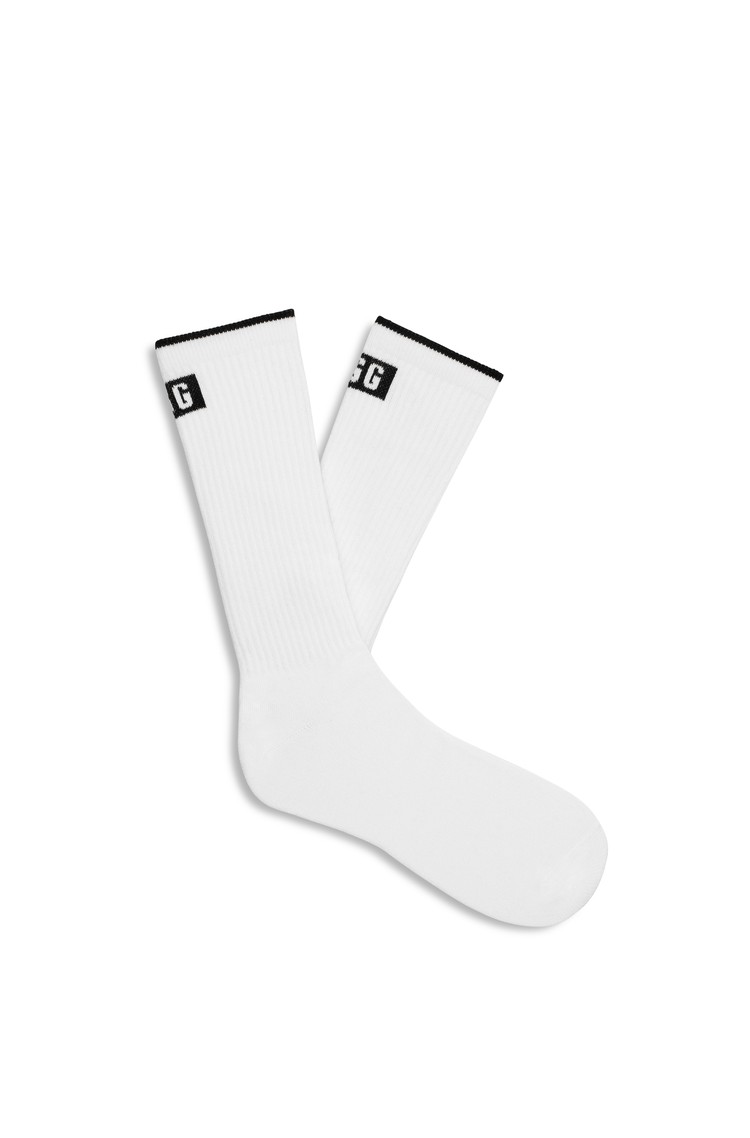 UGG Trent logo nogavice Bela - White / Black 