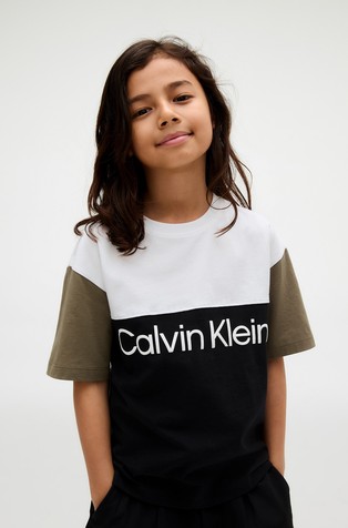 Color-block cotton T-shirt