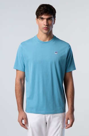 T-shirt with logo patch