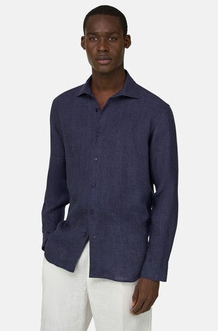 Regular fit lanena srajca