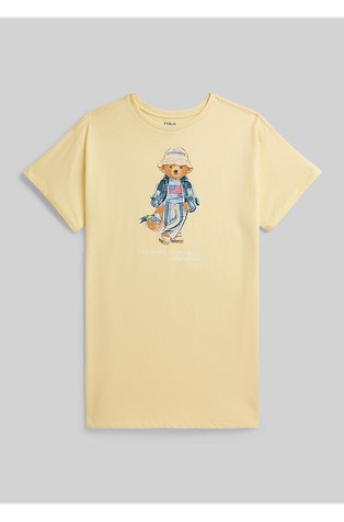 Polo Bear Cotton Jersey Dress