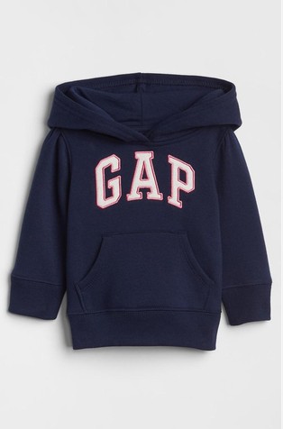 Gap logo pulover s kapuco za malčice