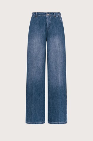 Relaxed fit bombažne jeans hlače