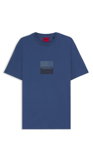 Cotton-jersey T-shirt with logo print