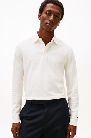 Long-sleeved Cotton Polo