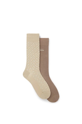 Two-pack of regular-length cotton-blend socks