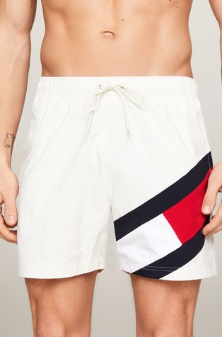 Slim fit kopalke s potiskom zastave