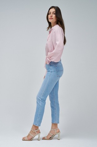 SALSA JEANS Faith Push In cropped slim fit jeans hlače Modra - Blue 2