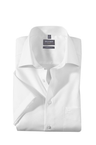 Luxor comfort fit bombažna srajca s kratkimi rokavi