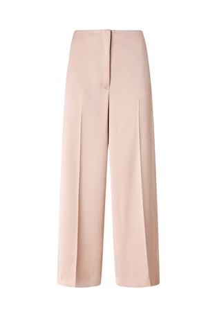 Wide satin trousers