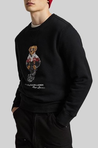 Polo Bear pulover s flisirano notranjostjo