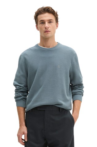 Sweater in organic cotton piqué