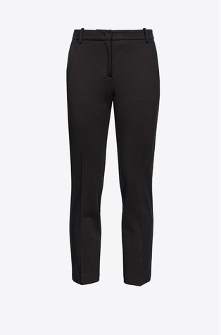 Milano-knit cigarette trousers