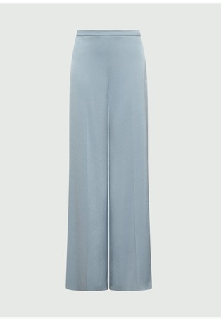 Satin wide-leg trousers