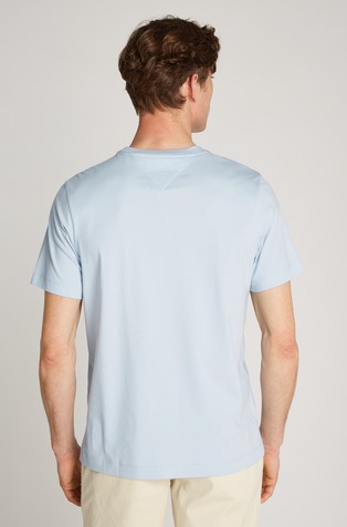 TOMMY HILFIGER Majica z vezenim TH monogramom Modra - Light Blue 2