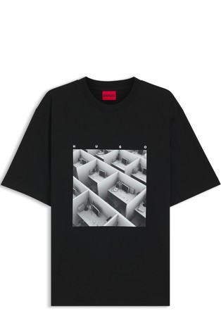 Majica iz bombažnega jerseya s potiskom