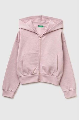 Oversized fit bombažna jopa s kapuco