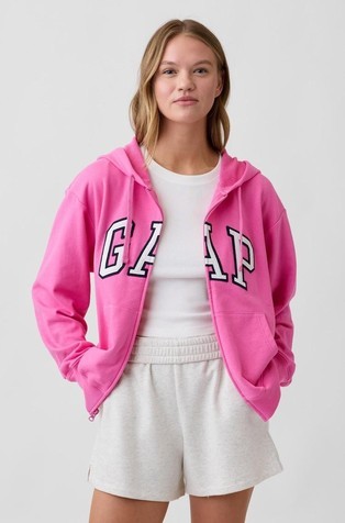Gap logo relaxed fit ženska jopa s kapuco