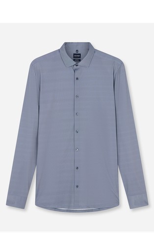 No. Six super slim fit srajca z mikro vzorcem
