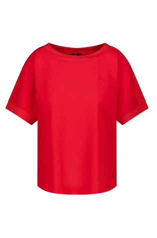 MONARI Mix fabrics T-shirt Red 6