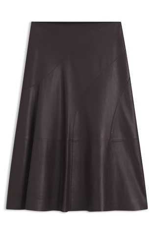 Skirt in nappa leather