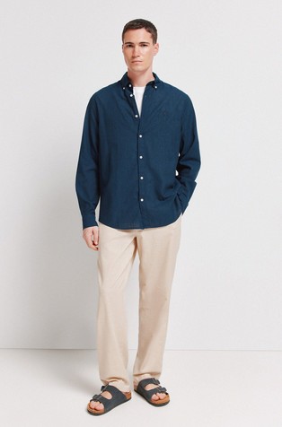 Cotton and linen shirt