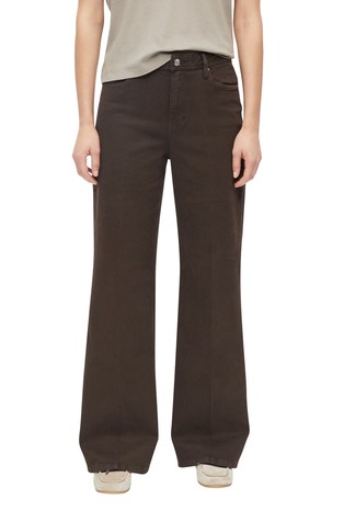 High rise wide jeans