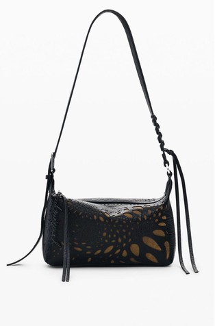 Medium Perforated Shoulder Bag