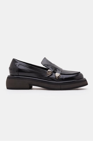 Loafer čevlji iz lakastega usnja