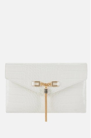 Pisemska torbica iz umetnega usnja z imitacijo krokodilje kože