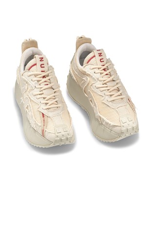 INUIKII Maribella Denim Sneakers Cream 3