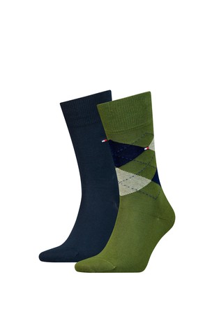 Paket 2 parov Classics Argyle nogavic
