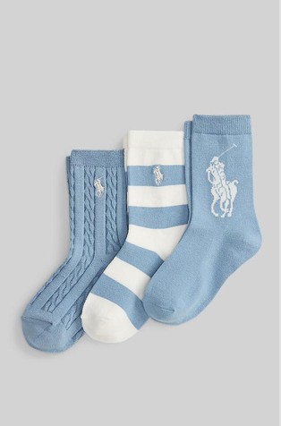 Big Pony paket 3 parov nogavic iz bombažne mešanice