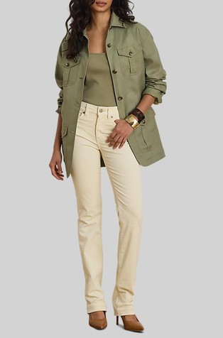 Corduroy Slim Straight Pant