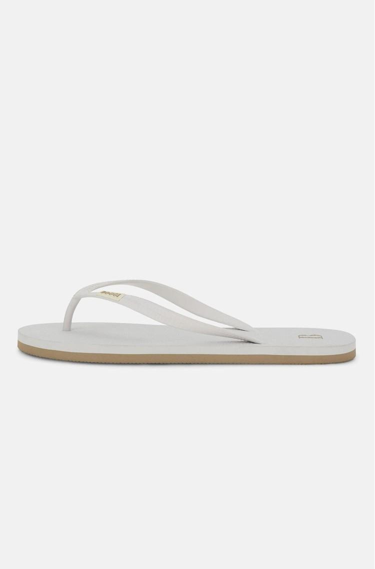BOGGI MILANO Logo flip flops White 