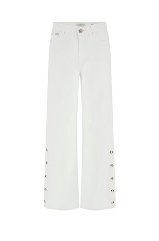 High-waisted wide leg jeans