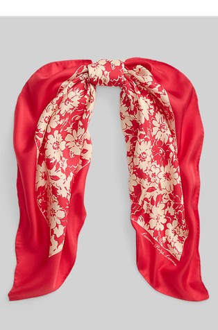 Floral Silk Scarf