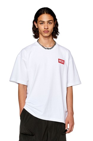 T-shirt with logo patch