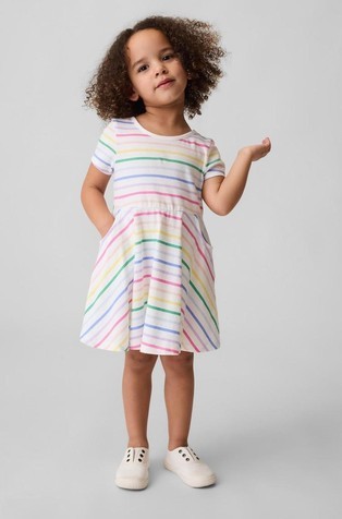 Bombažna obleka za malčice