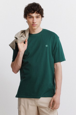 Bombažna logo majica s kratkimi rokavi