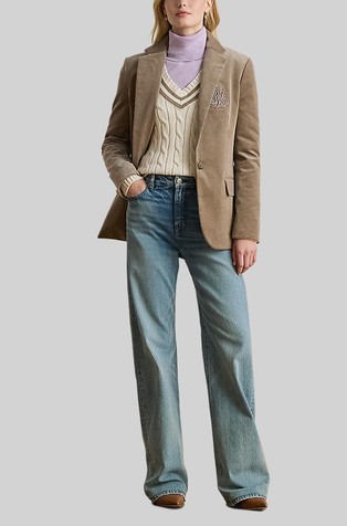 Bullion corduroy blazer