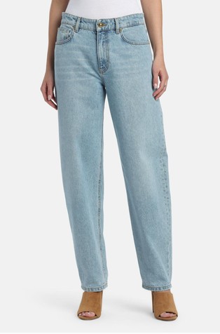 Barrel fit cotton jeans