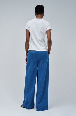 SALSA JEANS Cotton T-shirt with embroidery White 3