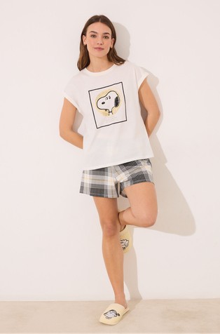 Snoopy cotton short pyjamas with shorts